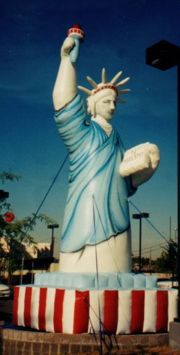 advertising inflatable Statue of Liberty